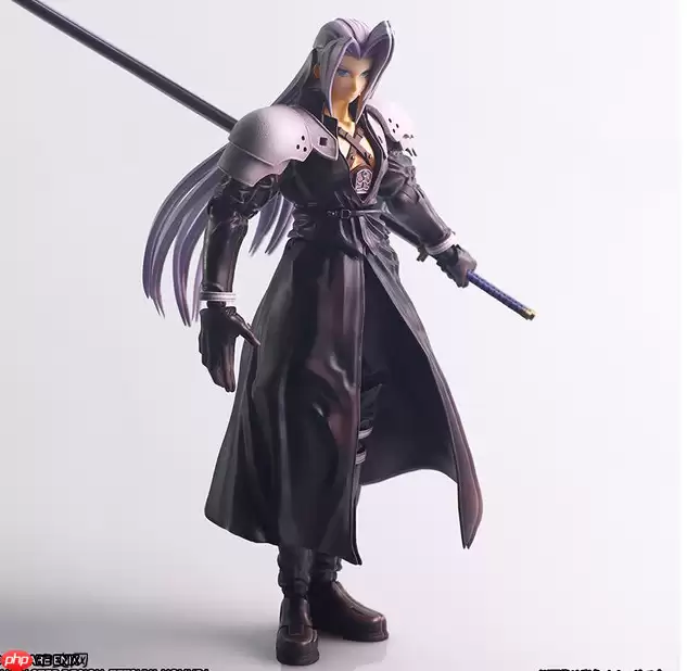 SE公开1997年版FF7萨菲罗斯全新手办 三米长刀魄力重现