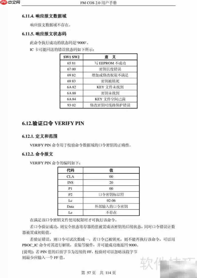 复旦微电子CPU卡COS 2.0