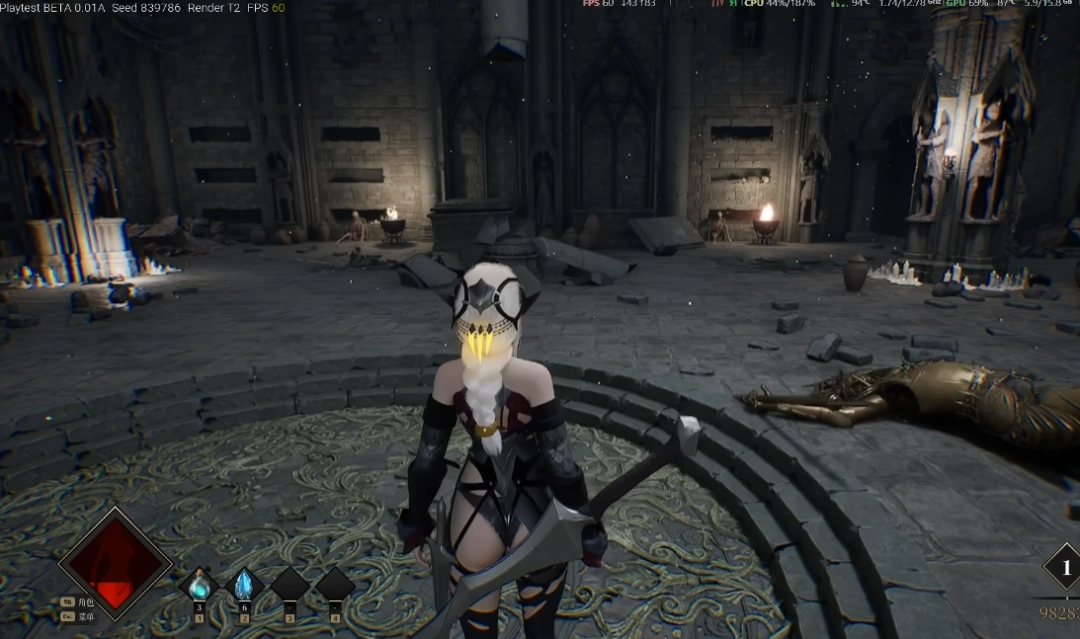 国产独立游戏《夜莺归笼》战斗测试:女性角色死得越多穿得越少