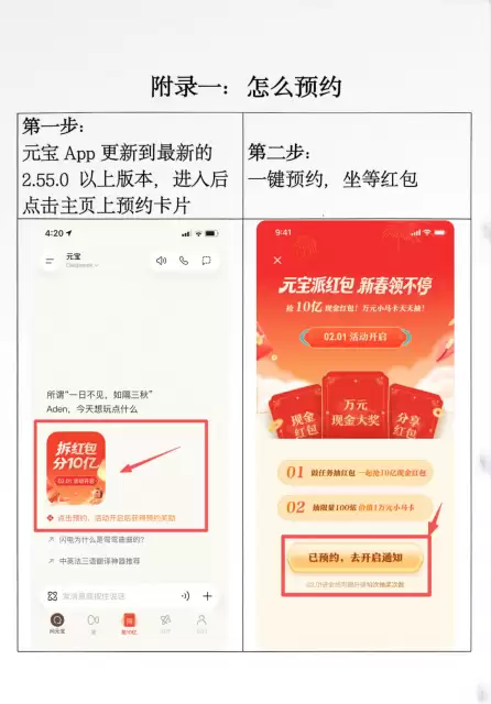 腾讯元宝2月1日启动10亿AI新春红包活动，单人最高领1万元