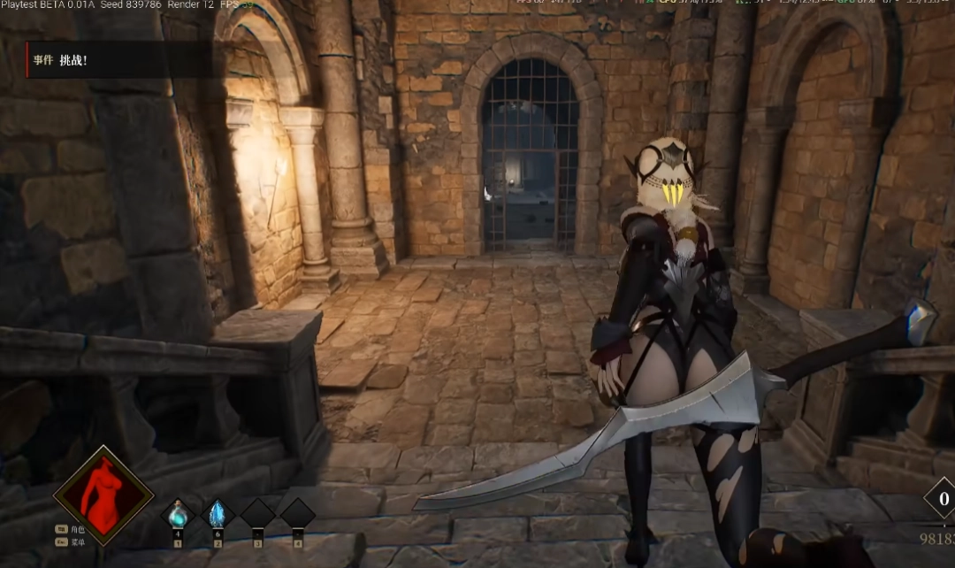 国产独立游戏《夜莺归笼》战斗测试:女性角色死得越多穿得越少