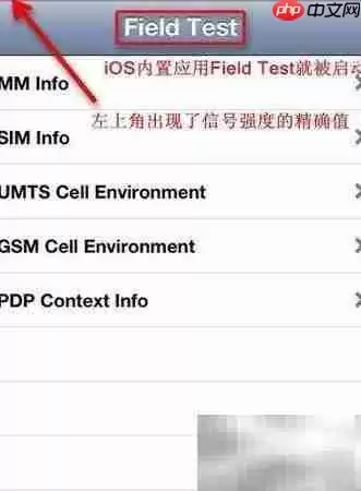 iPhone隐藏信号强度显示功能