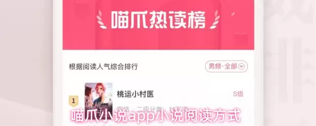 喵爪小说app小说阅读方式