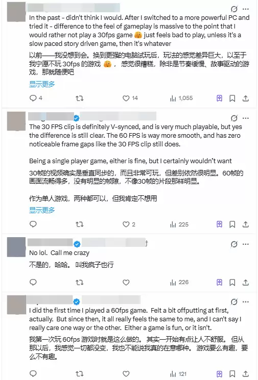 30帧与60帧体验对比引热议:流畅度、沉浸感与游戏本质之争