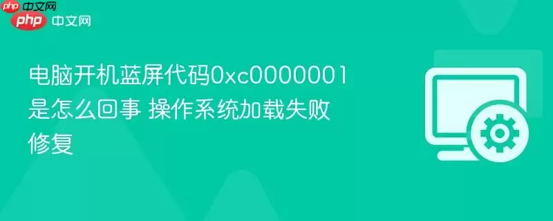 电脑开机蓝屏代码0xc0000001是怎么回事+ 操作系统加载失败修复
