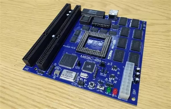 开发者Maniek86历时半年从零打造完整功能Intel 486架构主板M8SBC-486