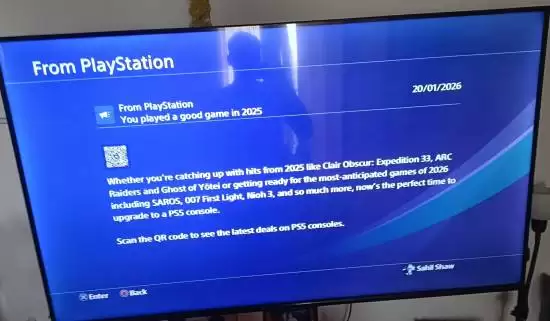 索尼借PS4系统推送PS5升级提示，以2026多款大作作为驱动推动硬件迭代