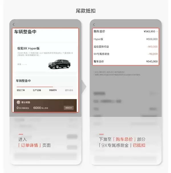 极氪9X供不应求!极氪推专属感谢金 晚交一天补偿200元