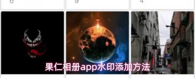 果仁相册app水印添加方法