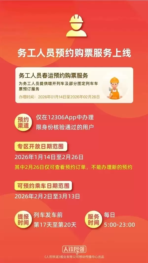 明天开抢!春节假期首日火车票2月1日开售 12306这些新功能别错过