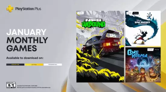 PS Plus港服2026年1–2月免费游戏阵容公布，2月扩容至四款