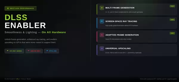 大神秀翻全场:抢先官方解锁RX 7000多帧生成和FSR4!可惜效果没想象好