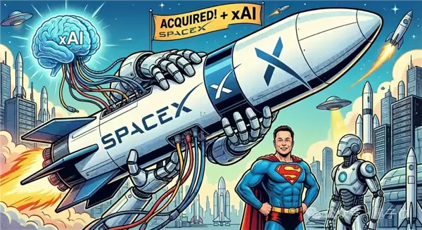 马斯克宣布SpaceX合并xAI！1.25万亿美元火箭AI巨兽诞生