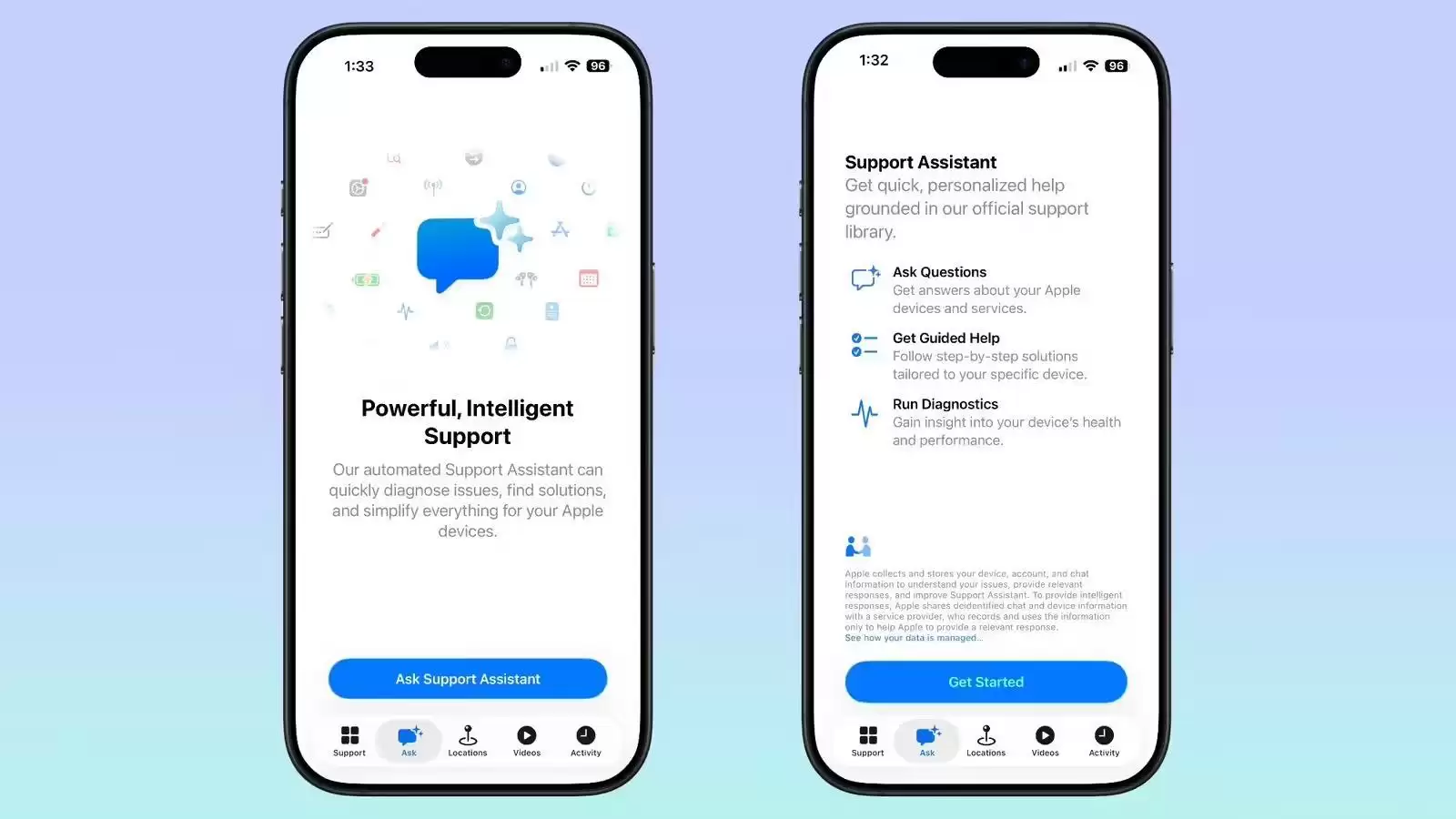 苹果“Apple支持”更至5.12版:AI客服接近转正“聊天”变“提问”