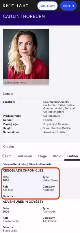 卡特琳·索伯恩确认回归配音KOS-MOS,2026年异度之刃新作或将揭晓