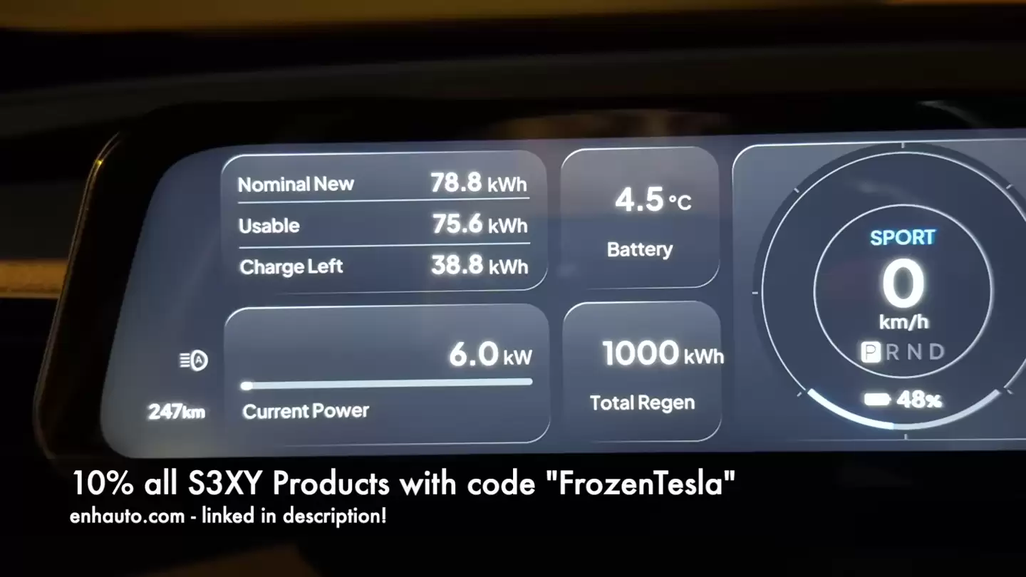 特斯拉Model 3在-36°C冻一夜:续航、充电速度与能耗表现均大幅下滑