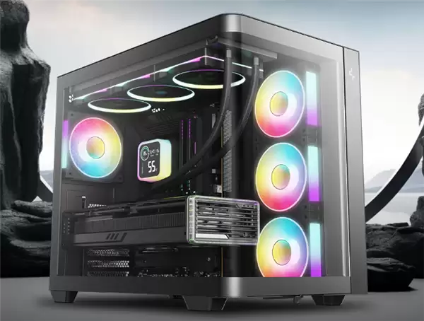 九州风神CG530U曲面玻璃海景房机箱发布：ATX全景散热旗舰，售价499元
