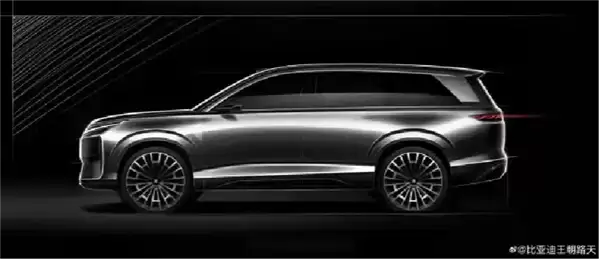 冲击高端大SUV赛道!比亚迪大唐手绘图曝光 龙颜美学直接拉满