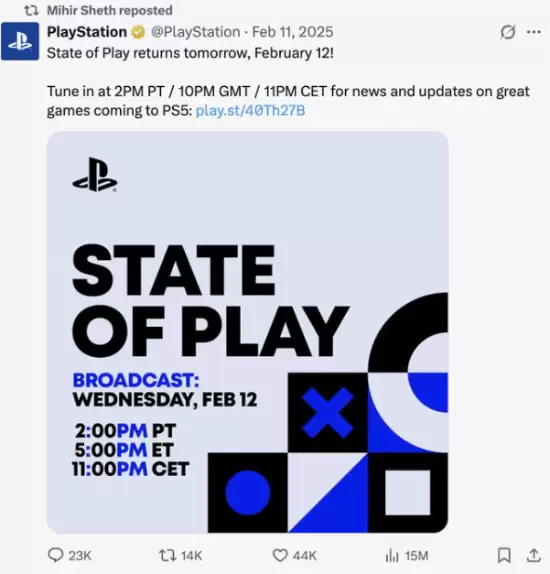 PS总监转发State of Play预告,黑旗重制版确认将推但不亮相