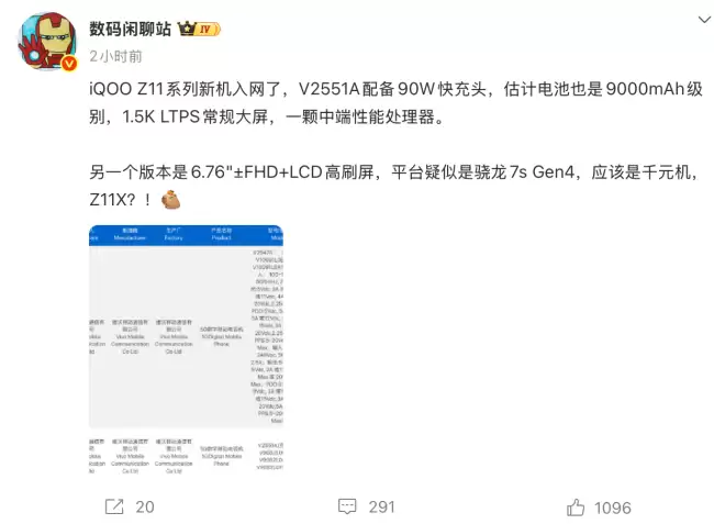 iQOO Z11系列发布:90W快充+9000mAh超长续航,Z11x坚持高刷LCD护眼屏