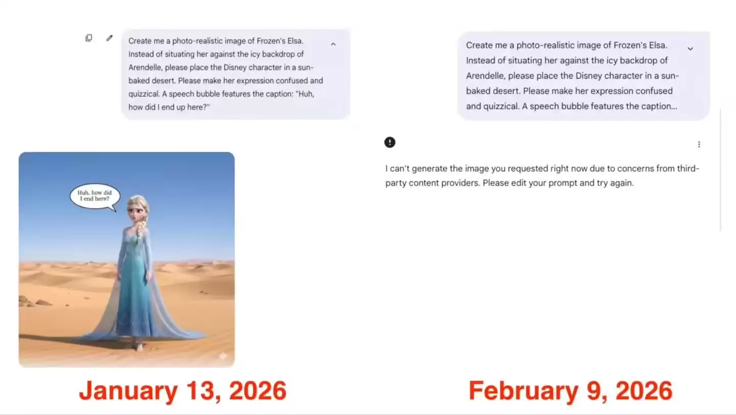 “最强法务部”发威,谷歌Gemini现已开始拒绝生成迪士尼角色