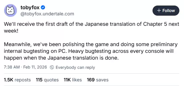 三角符文第五章本地化全面启动，日语版润色即将完成