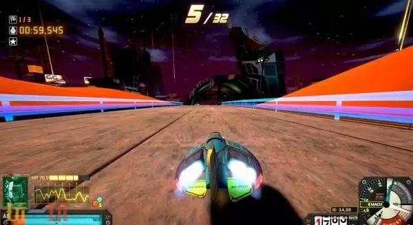 反重力竞速游戏《Hypersonic GP》将登陆Steam平台