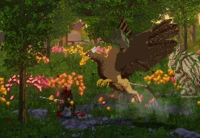 Crimson Capes登陆Steam:像素魂系动作游戏,四人协战魔女猎人史诗