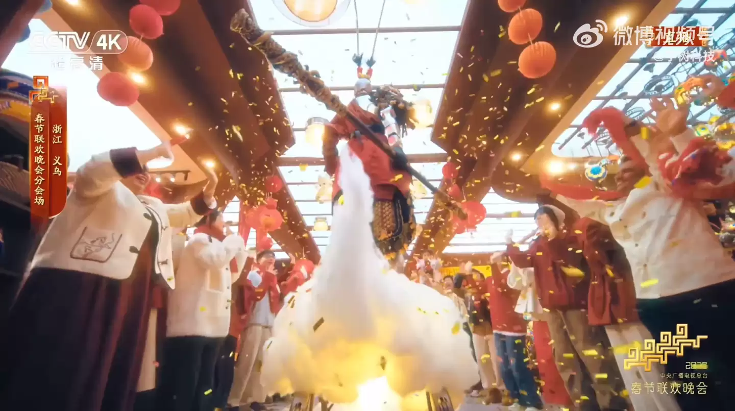 宇树机器人春晚后台排练花絮公开,H2身着大圣重甲踏“云”亮相