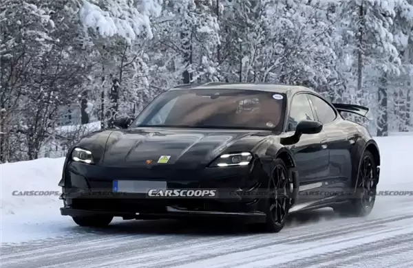 保时捷全新Taycan高性能版谍照曝光,目标纽北7分钟内破纪录