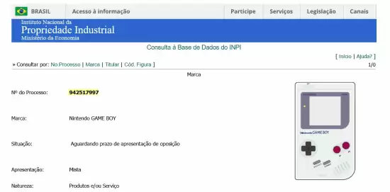 任天堂巴西申请Game Boy商标,或暗示经典复刻机型将发布