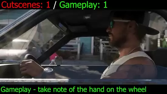 GTA6第二支预告实机运行于PS5,实时 gameplay 与预渲染动画各半