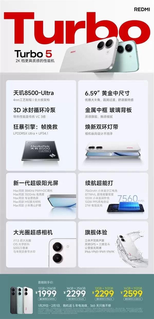 卢伟冰：REDMI Turbo 5系列是春节档的行业爆品