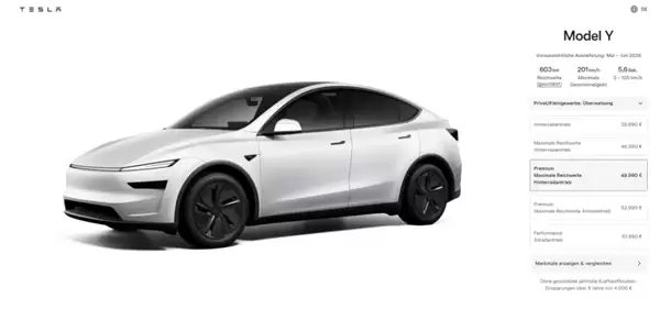 特斯拉推Model Y后驱长续航版:搭载自研4680 8L电池,WLTP续航603公里