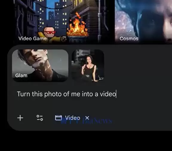 Gemini上线视频模板功能