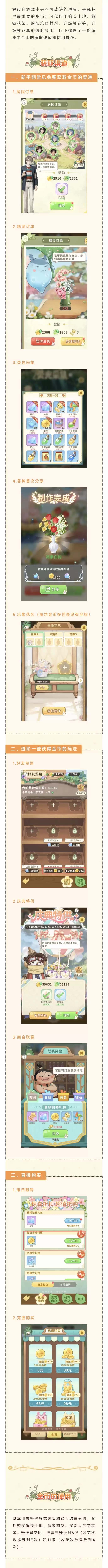 织梦森林金币获取方法及使用