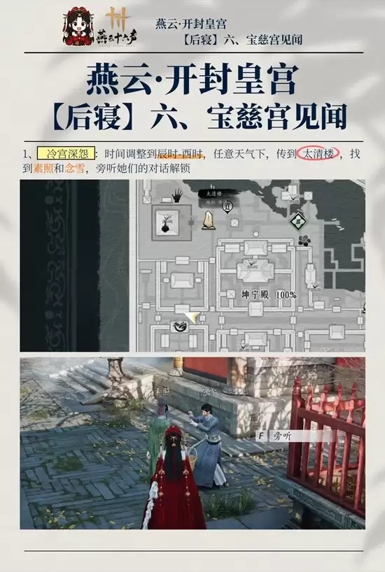 《燕云十六声》宝慈宫4个见闻收集攻略