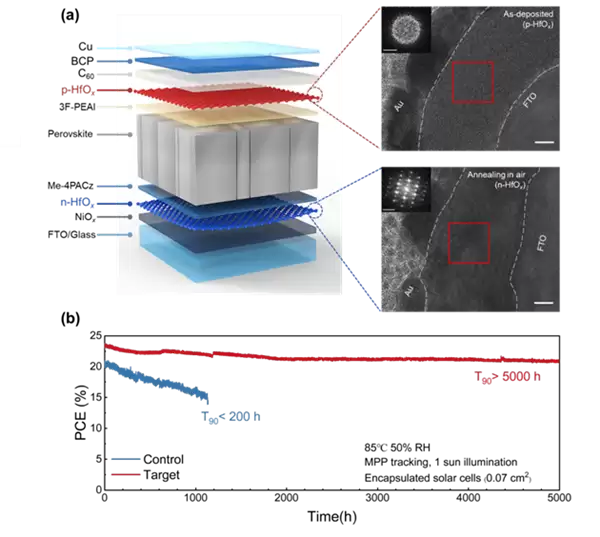 武汉大学王植平团队突破钙钛矿电池效率与稳定性协同瓶颈