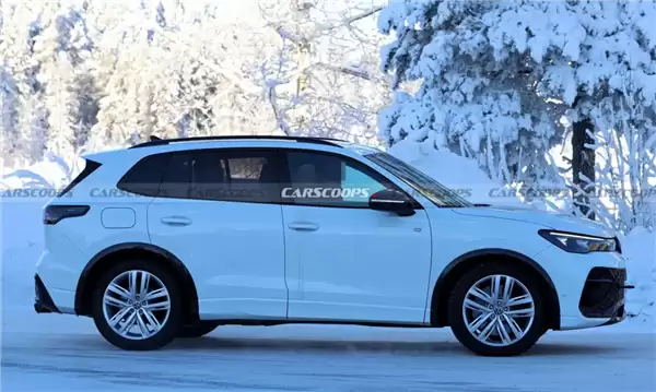 双边四出排气抢眼!大众全新Tiguan R谍照曝光:有望搭载高尔夫R动力