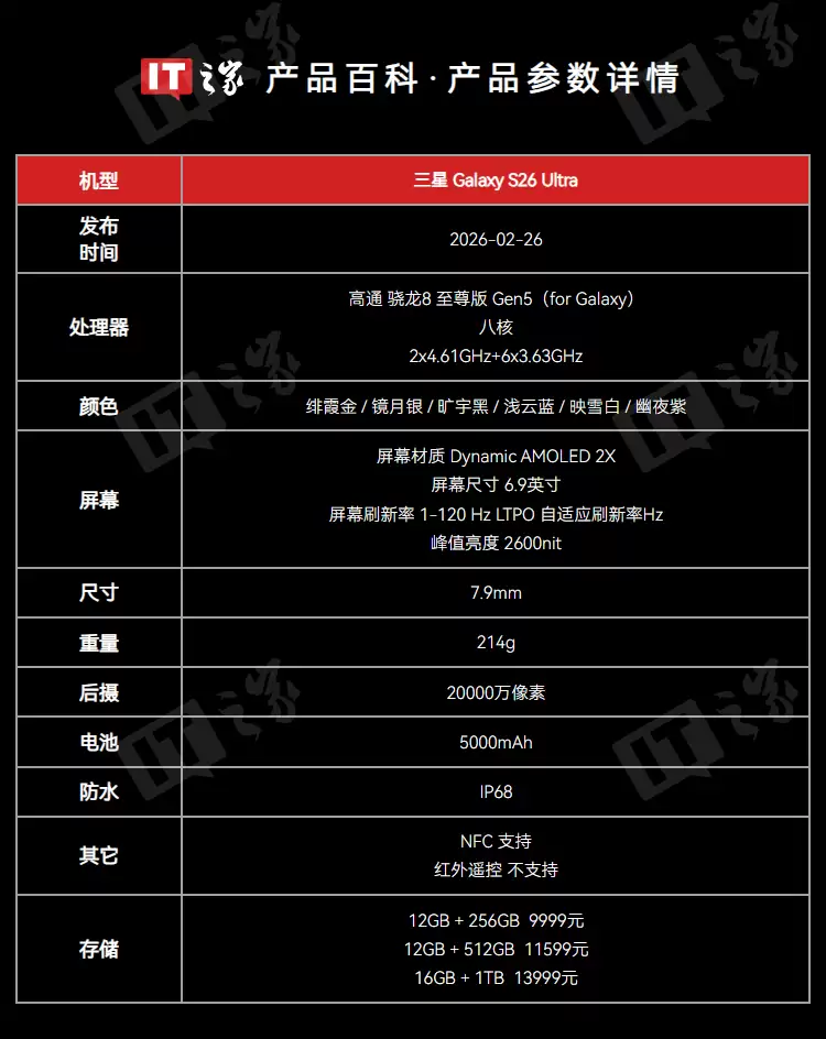 发布次日“光速”联动:三星将推出《崩坏:星穹铁道》汐流配件版S26 Ultra