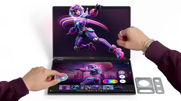 双OLED屏加持专攻3D开发!联想发布Yoga Book Pro 3D笔记本
