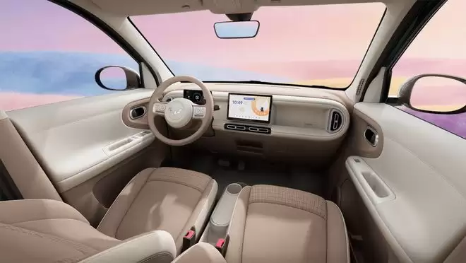 四门四座焕新 第五代宏光MINIEV内饰图曝光