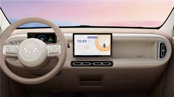 小姐姐代步车上新 全新宏光MINIEV内饰公布:副驾驶有一绝