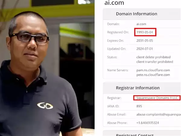 AI.com售7000万美元天价：10岁时偷刷妈妈信用卡入手！32年暴增70万倍