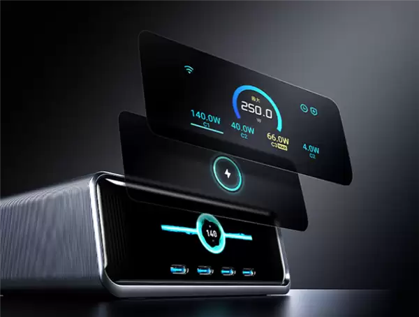 安克250W六口桌面充首发849元：4C+2A 配2.26寸LCD屏