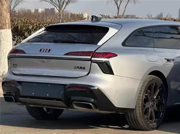 中国特供旅行车来了！上汽奥迪A7L无伪装谍照曝光:巨型黑色包围成焦点