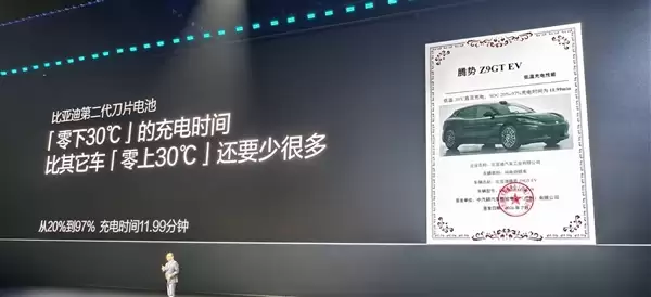 -20℃极寒不打折不!比亚第-代刀片池车实测:最快仅需分29