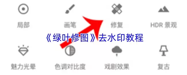 《绿叶修图》去水印教程