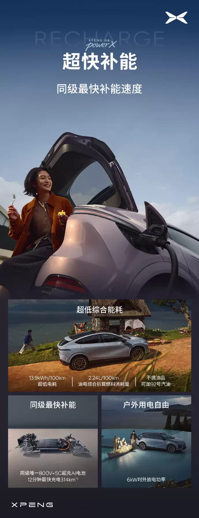 小鹏G6超级增程版上市:18.68万元 搭载第二代VLA大模型