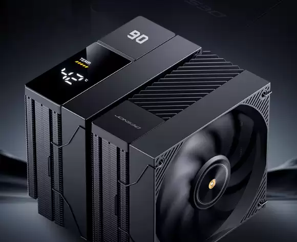 乔思伯CC90屏显风冷散热器首发329元起：顶部配磁吸数显模块